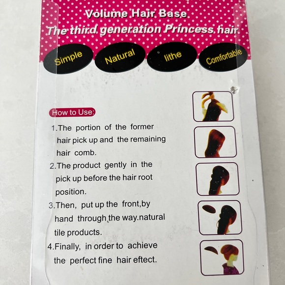 Volume Hair Base Velcro Inserts - 2 pack - Picture 2 of 5